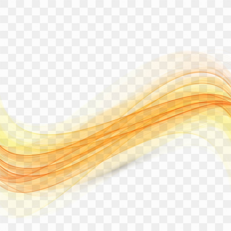 Free Vector abstract yellow wavy shapes