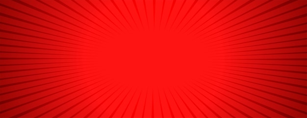 Free vector abstract zoom line explosion red wallpaper in comic style