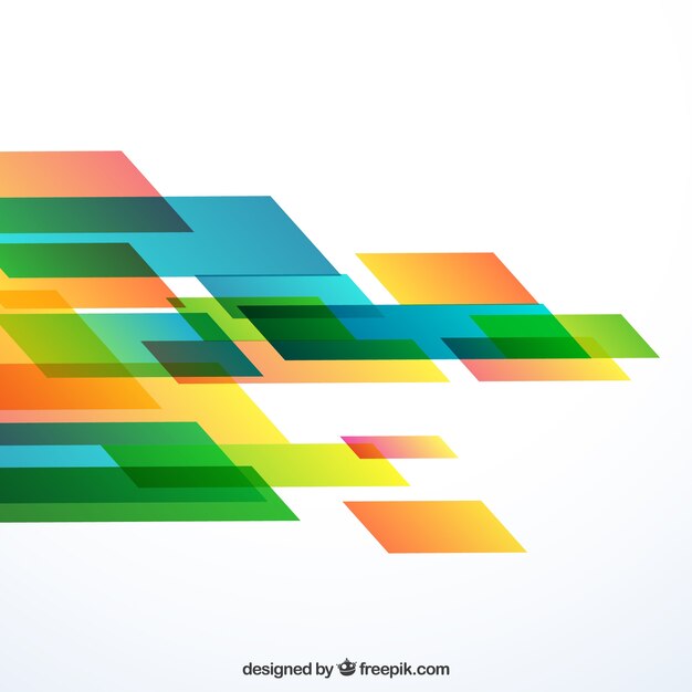 Abstrat geometric background in motion