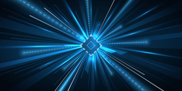 Acceleration speed motion light background