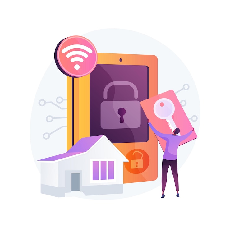 Free Vector access control system abstract concept illustration