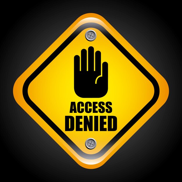 access denied graphic design  vector illustration