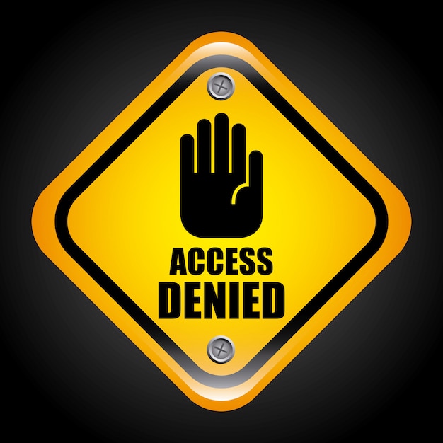 access denied graphic design  vector illustration