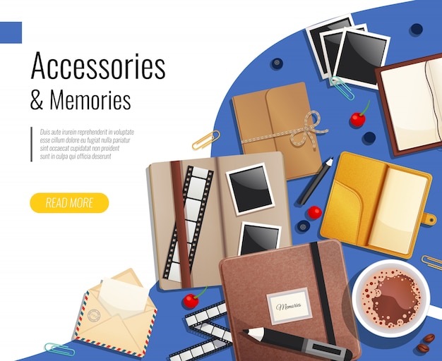 Accessories and memories template