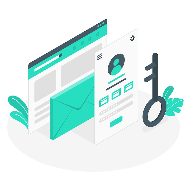 Free Vector account concept illustration