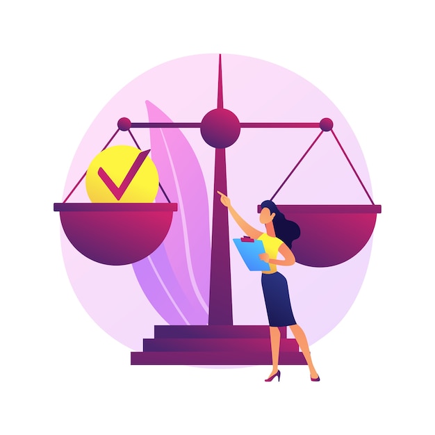 Accountability abstract concept   illustration. Legal liability, personal and public accountability, taking responsibility for actions and decisions, leadership roles