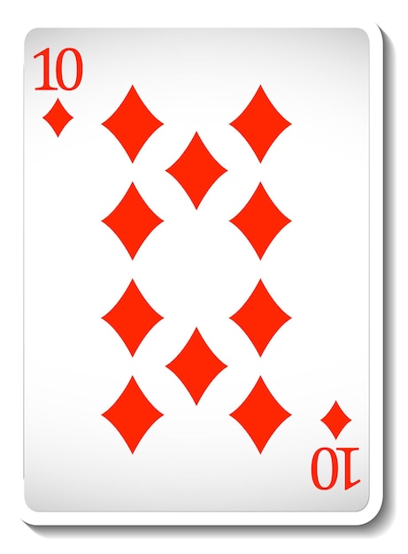 Free vector ace of diamonds playing card isolated