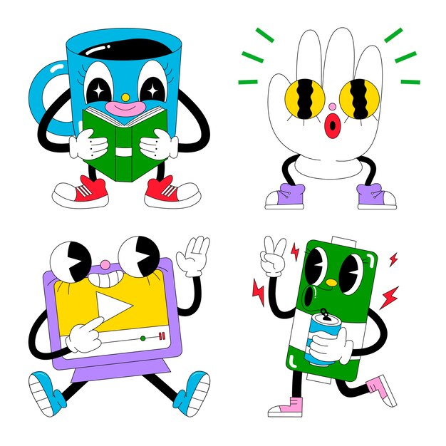 Acid sticker set