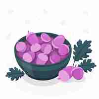 Free vector acorns concept illustration