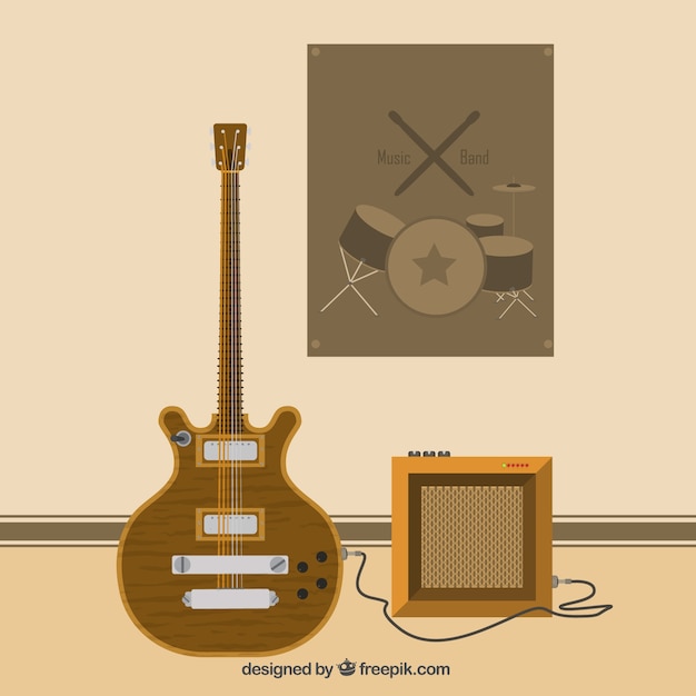 Free vector acoustic guitar