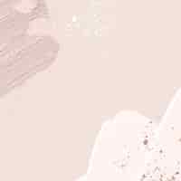 Free vector acrylic paint texture frame on pastel pink background