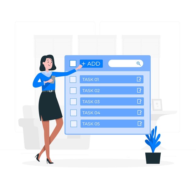 Add tasks concept illustration