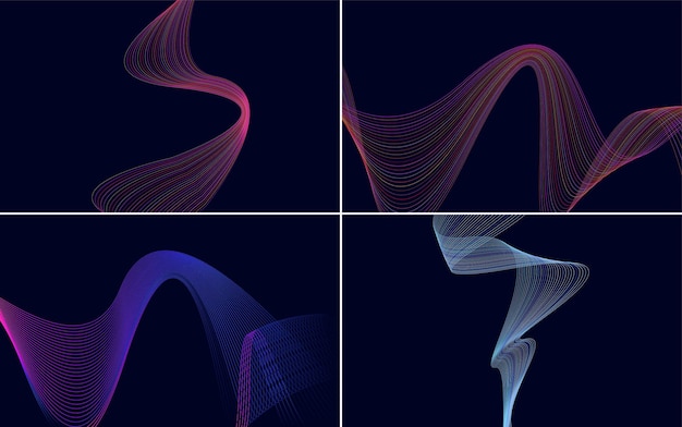 Add a touch of modernity to your design with this pack of vector backgrounds
