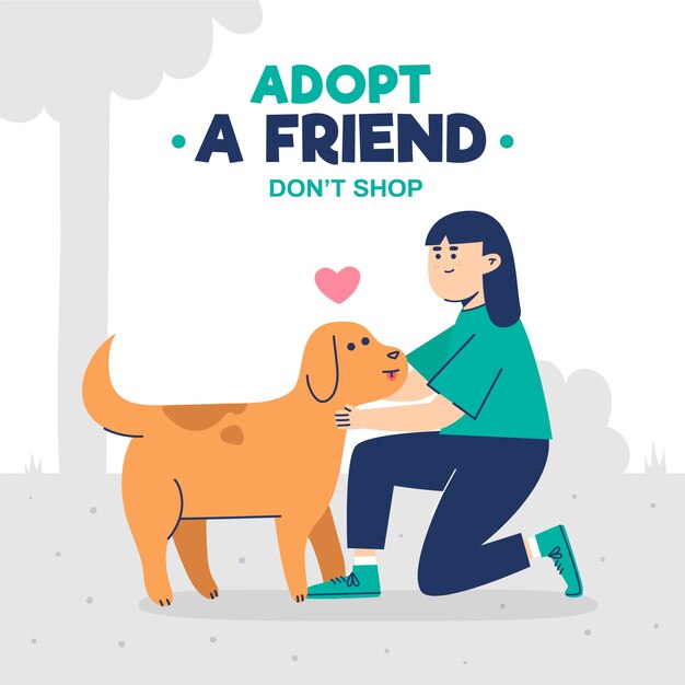 Adopt a pet concept