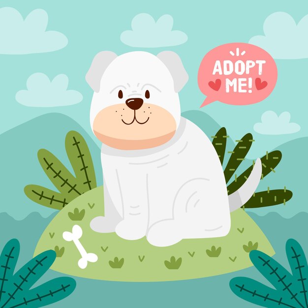 Adopt a pet concept
