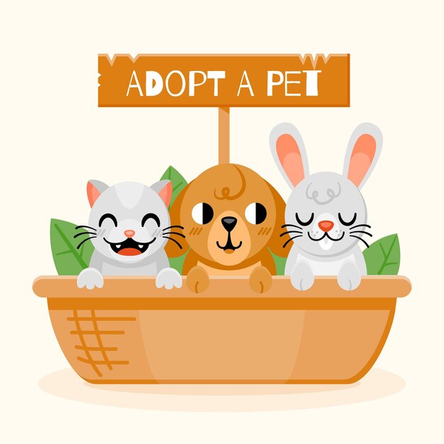 Adopt a pet concept