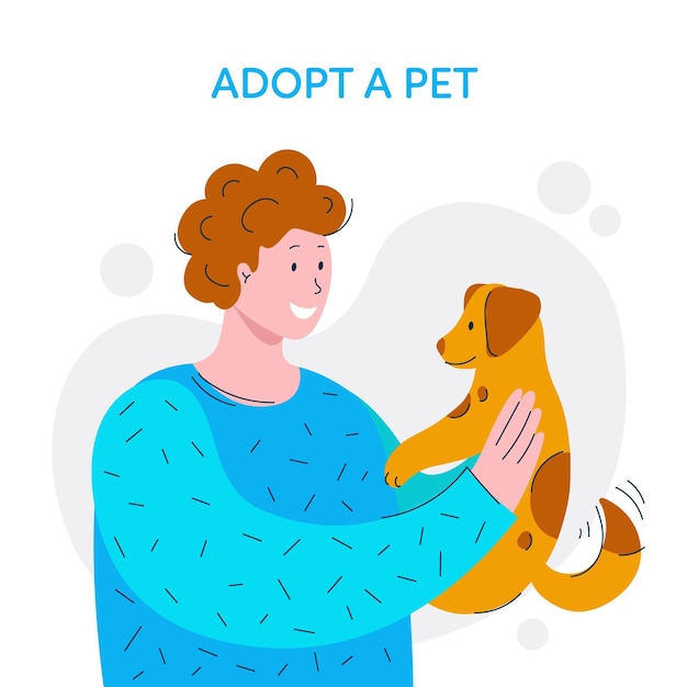 Adopt a pet concept