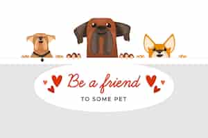 Free vector adopt a pet concept