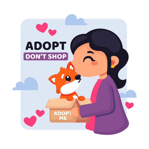 Adopt a pet concept