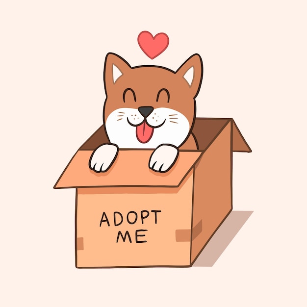 Free vector adopt a pet concept