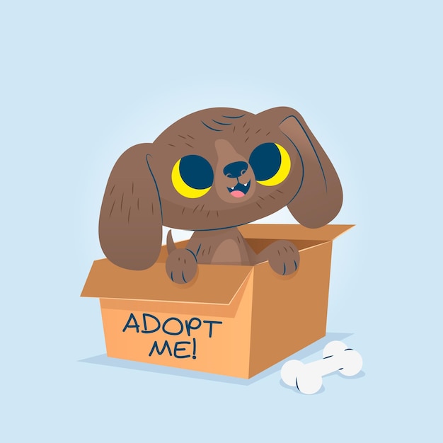 Free vector adopt a pet concept