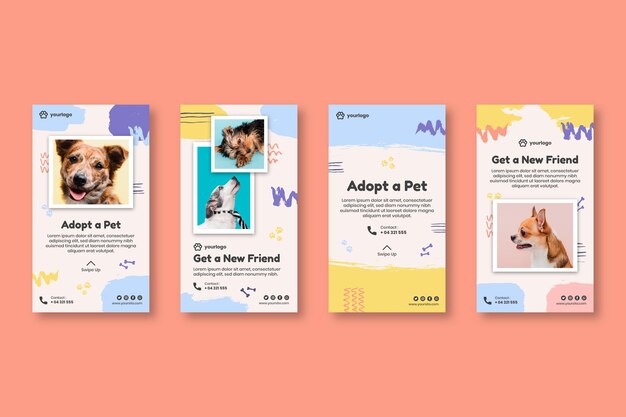 Adopt a pet instagram stories collection