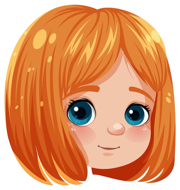 Adorable Girl with Orange Hair