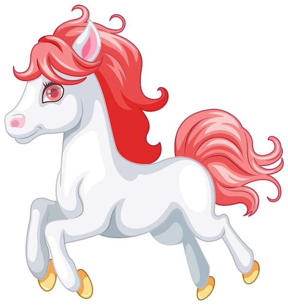 Free vector adorable unicorn cartoon illustration