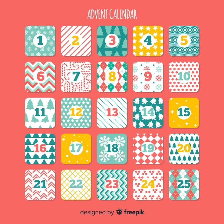Free Vector advent calendar