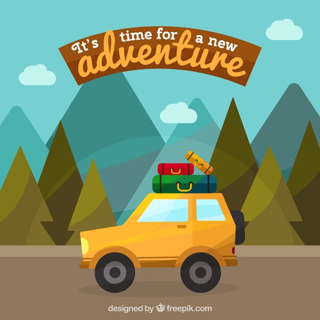 Free vector adventure background design