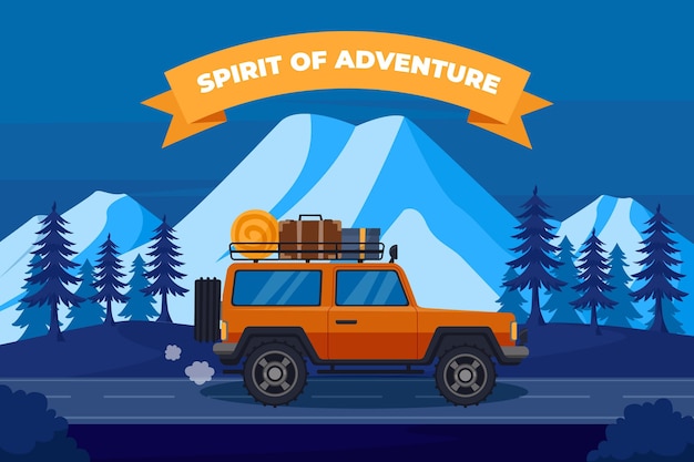 Free vector adventure background