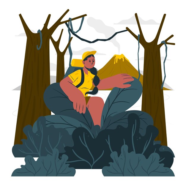 Free vector adventure concept illustration