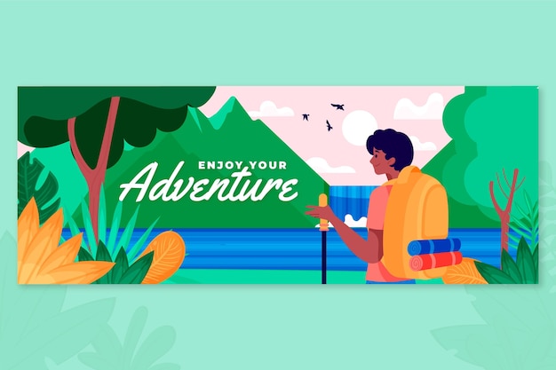 Adventure facebook cover template