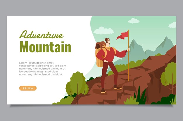 Adventure social media post template