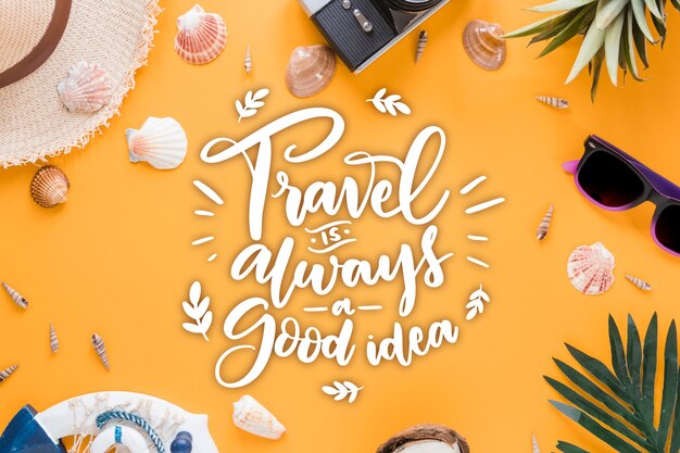 adventure travel lettering
