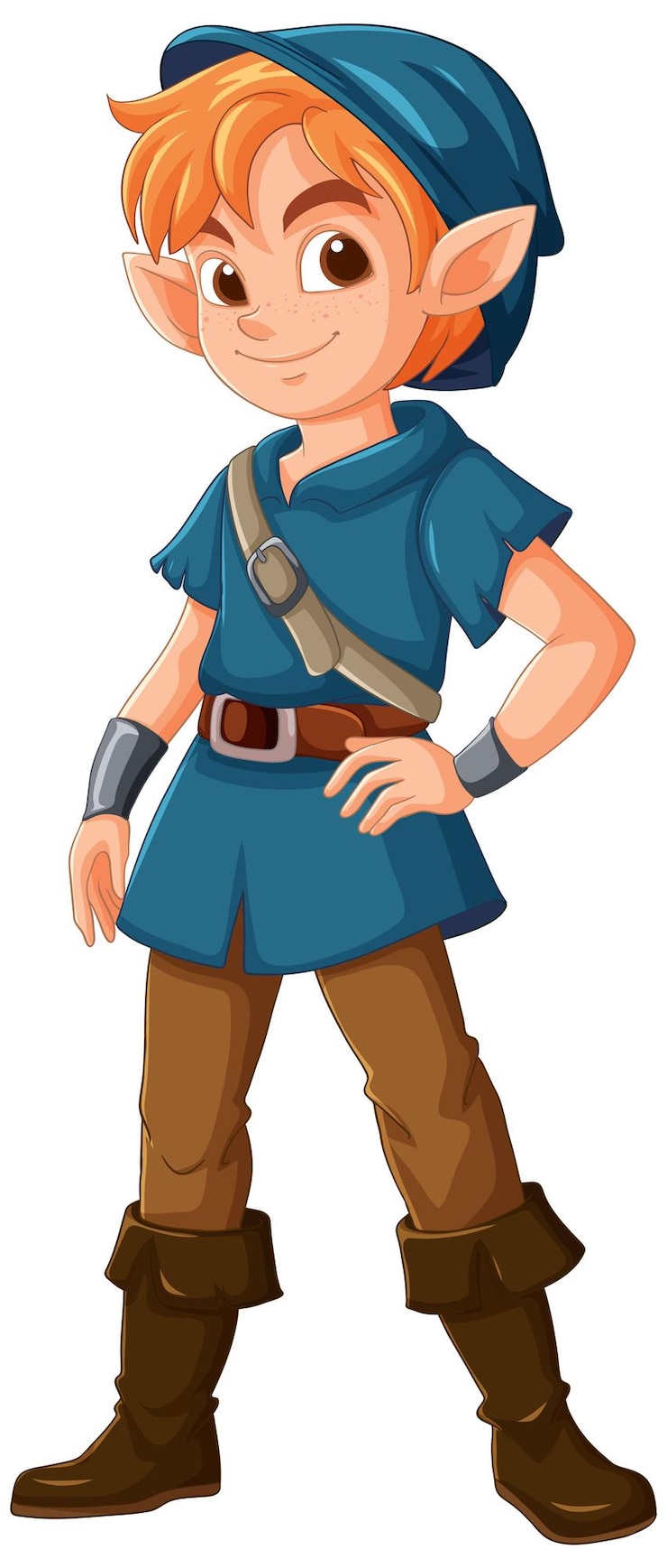 मुफ़्त वेक्टर adventurous elf in blue outfit