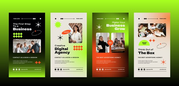 advertising agency instagram stories template