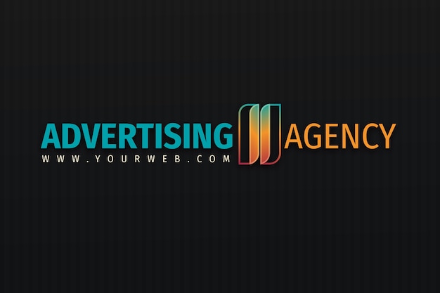 Free vector advertising agency logo template