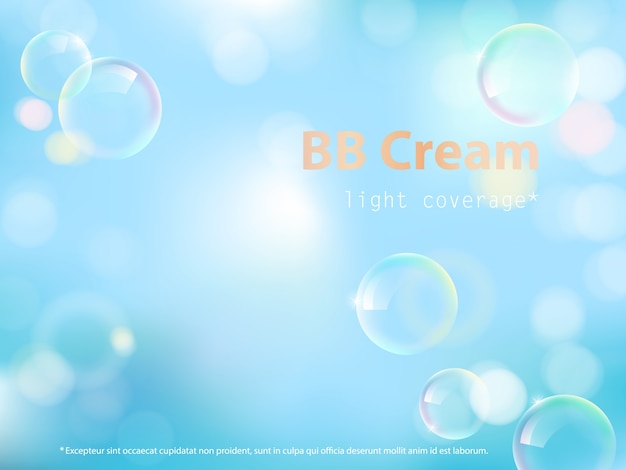 Free vector advertising poster for bb cream