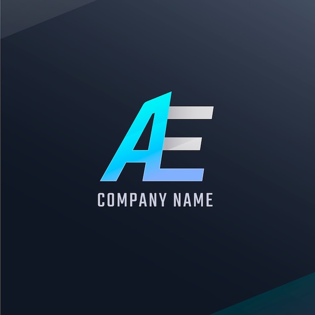 Free vector ae logo monogram design