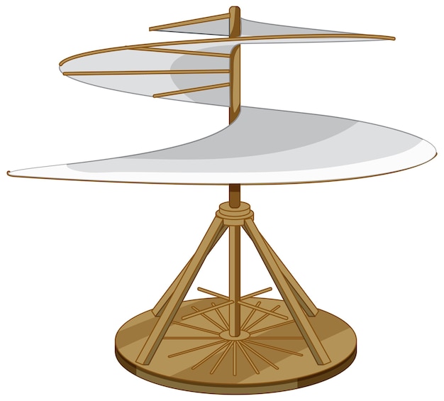 無料ベクター 空中スクリューレオナルドダヴィンチの発明