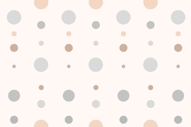 Free vector aesthetic background, polka dot pattern in cream vector