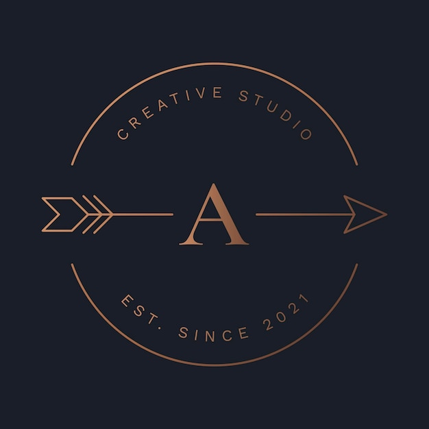 Free Vector Aesthetic Business Arrow Logo Template Minimal Graphic