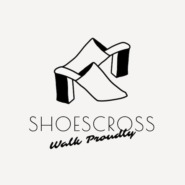Шаблон логотипа эстетической моды, женский бизнес брендинг дизайн черно-белый вектор