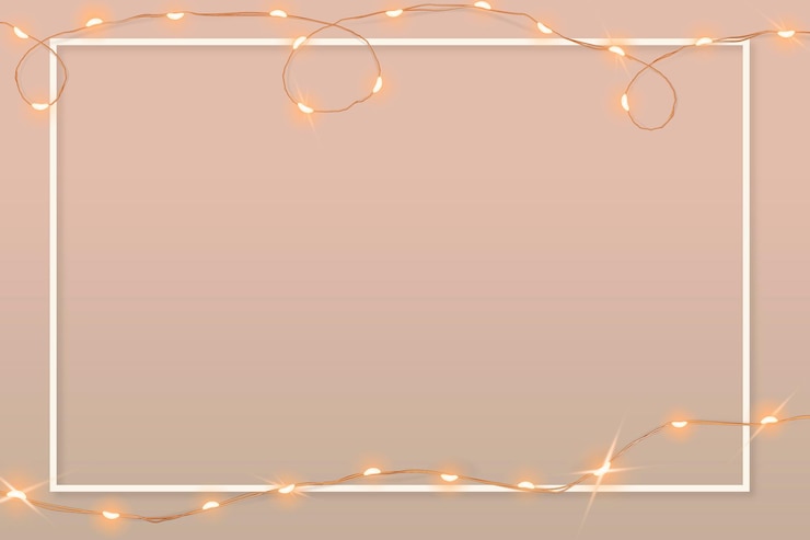 Free Vector aesthetic frame vector with glowing wired lights on pink graphic