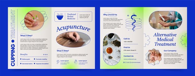 Aesthetic medicine and treatment brochure template