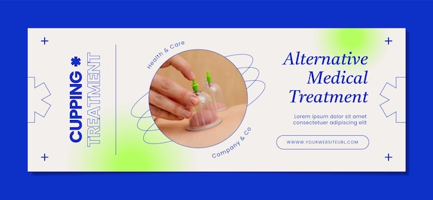 Aesthetic medicine and treatment social media cover template