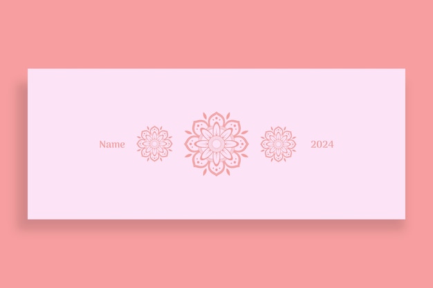 Aesthetic pastel mandala notion cover