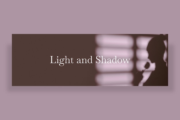 Aesthetic pastel shadows twitter header