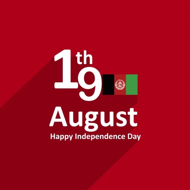 Free vector afghanistan independence day
